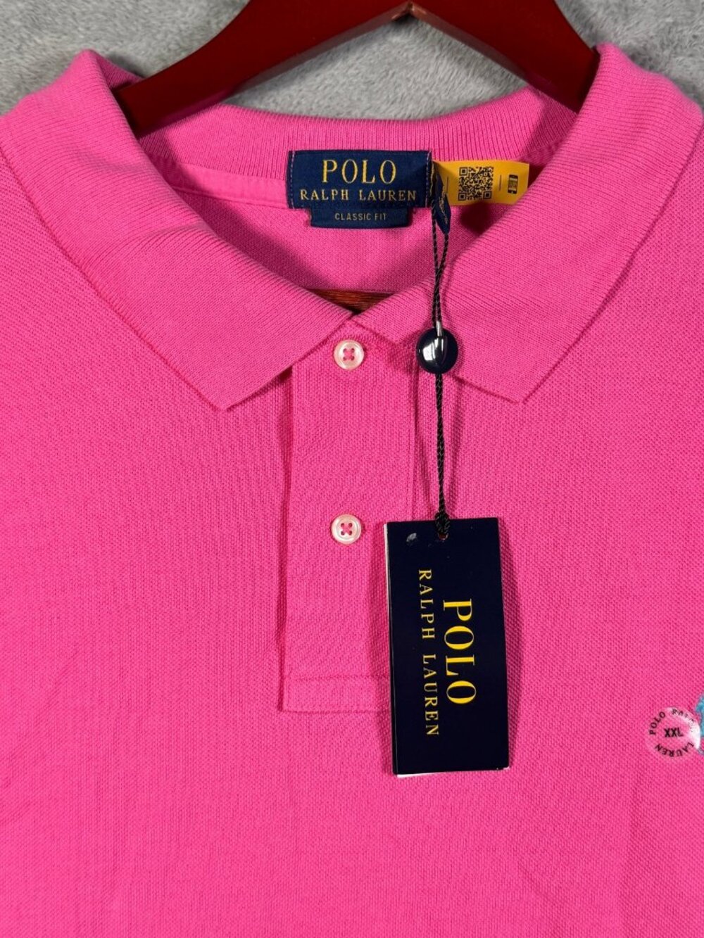 Polo Ralph Lauren Shirt Mens XXL Pink Classic Fit Short Sleeve Pique Cotton $118
